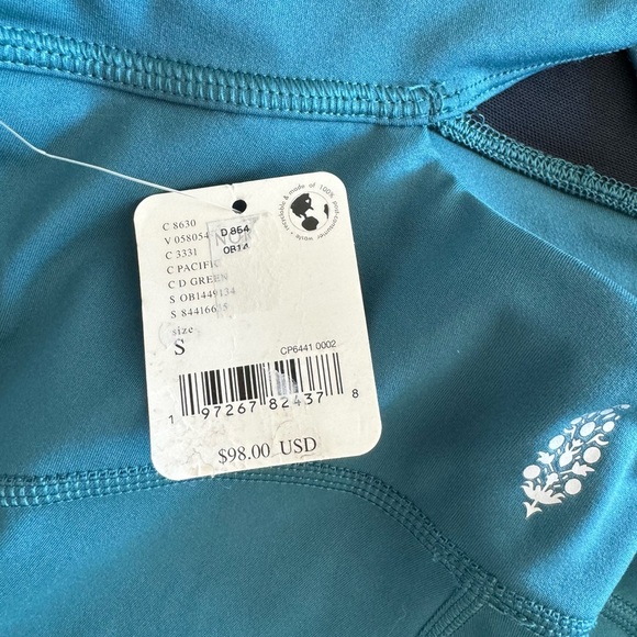 Free People Movement Back It Up One-piece Jumpsuit Pacific Green Size S - Picture 4 of 9